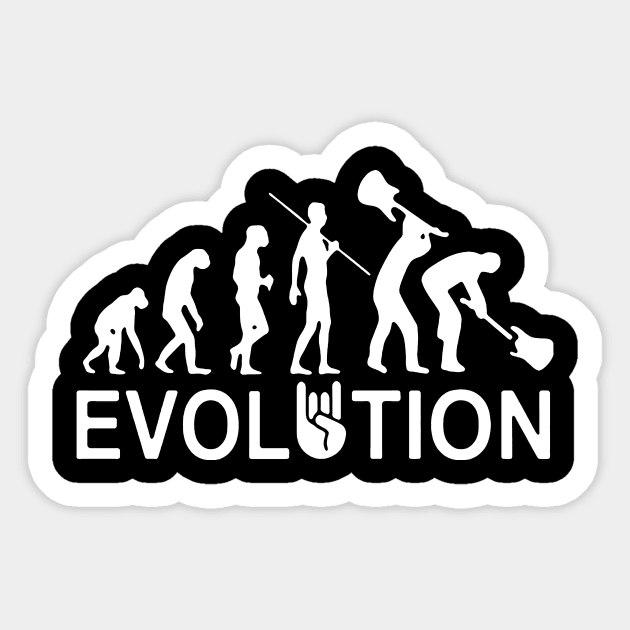 evolution black rock Sticker by quardo